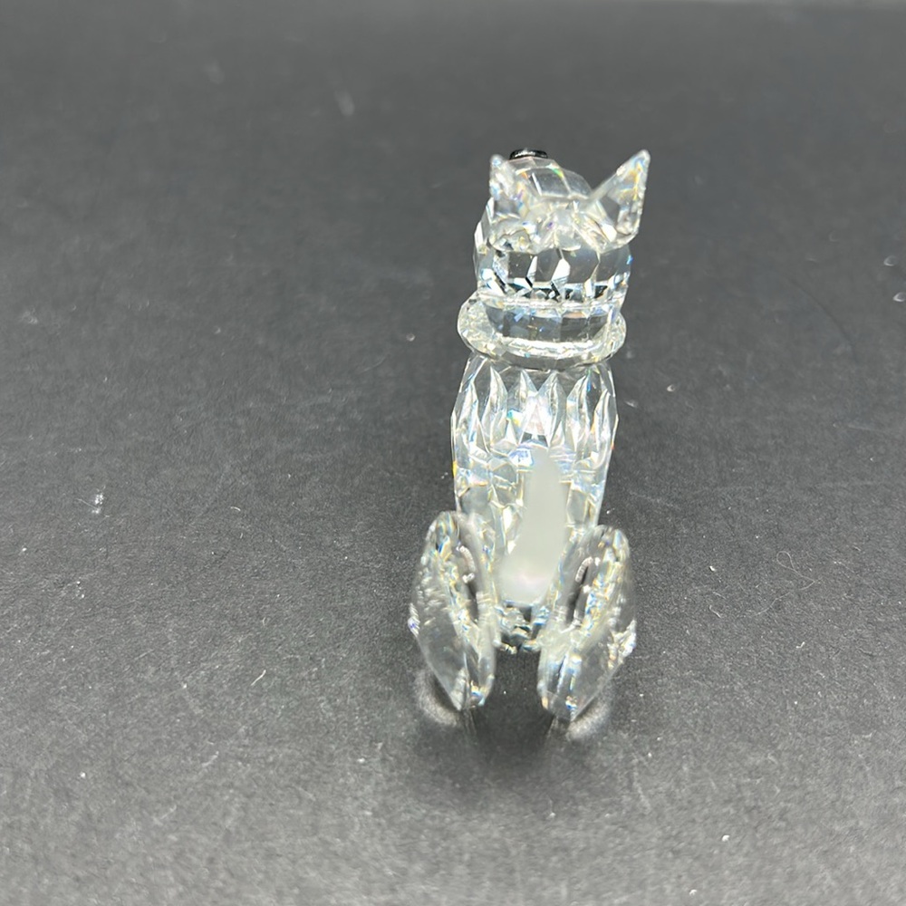 Swarovski Silver Crystal Scottish Terrier. Perfect little dog with frosted tail. - Picture 4 of 9